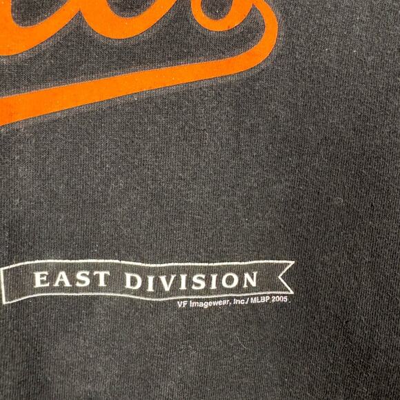 VTG Baltimore Orioles MLB T Shirt Mens Sz L Black 2005 Baseball American League - Picture 6 of 9